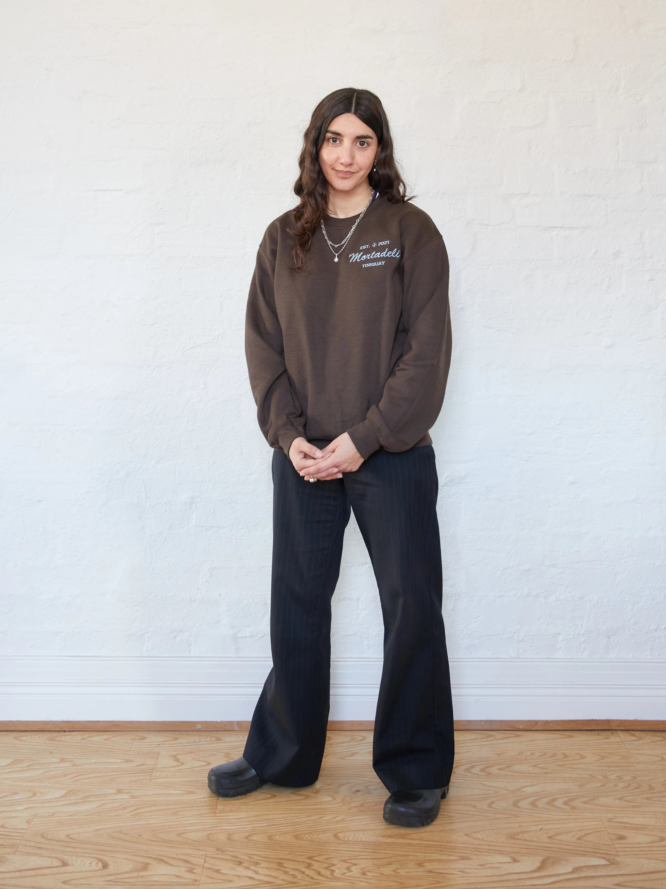Embroidered Mortadeli Crew